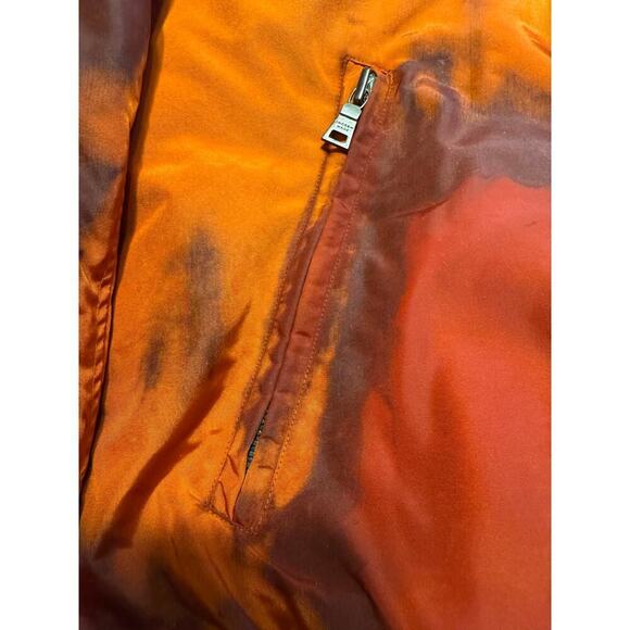 Andrew Marc Down Bomber Jacket Orange Inky L - Picture 3 of 16